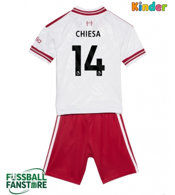 Liverpool Federico Chiesa #14 Replik Auswärtstrikot Kinder 2026-27 Kurzarm (+ Kurze Hosen)